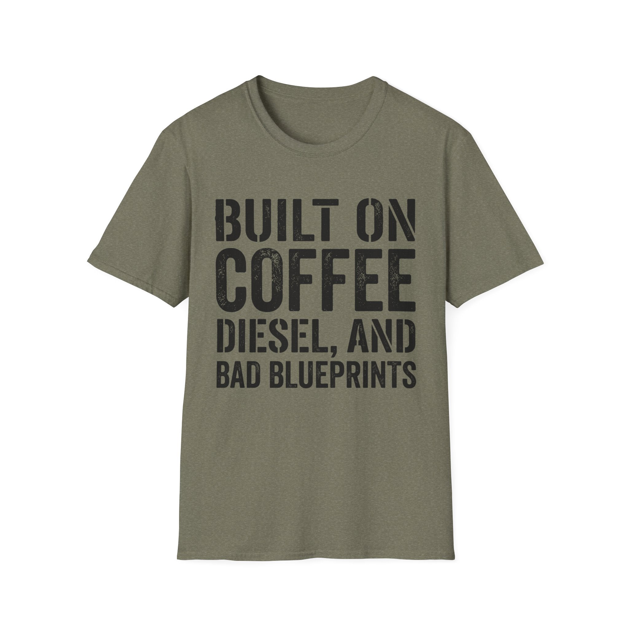 Built on Coffee, Diesel and Bad Blueprins T-Shirt