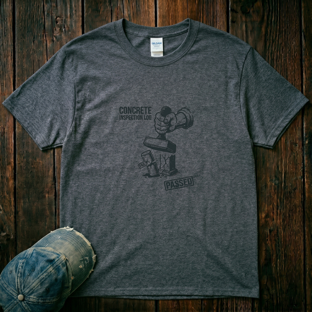 Concrete Inspection Log T-Shirt