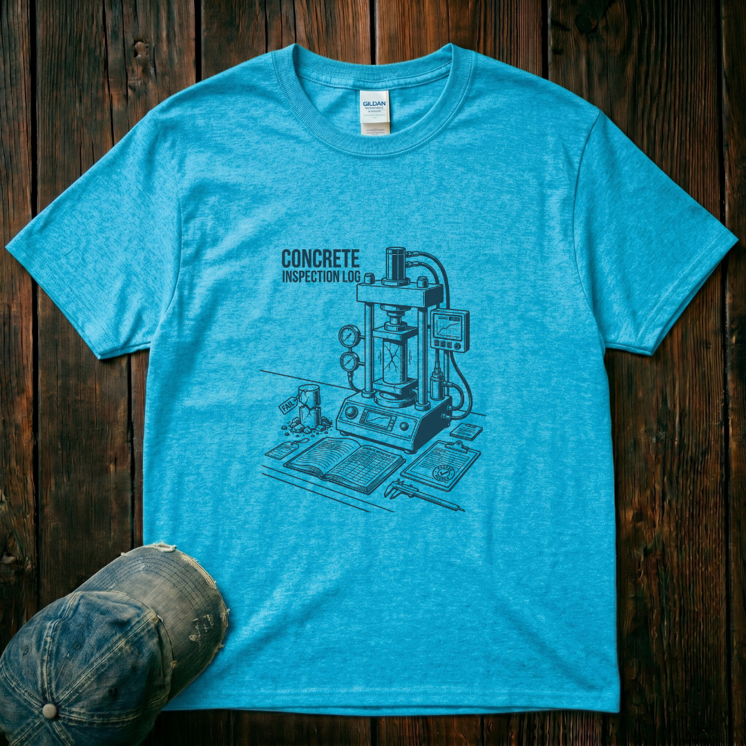 Concrete Inspection Log T-Shirt
