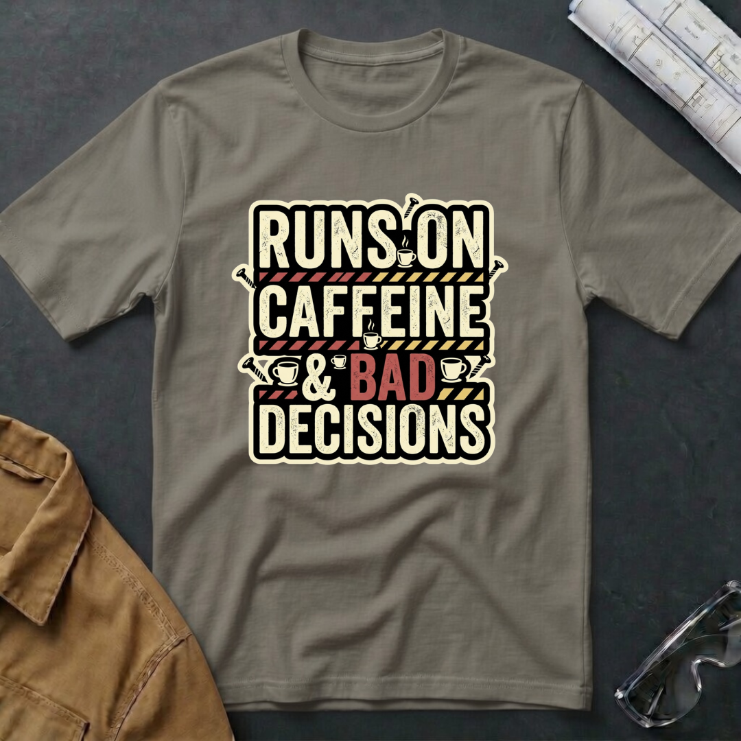 Runs on Caffeine & Bad Decisions T-Shirt