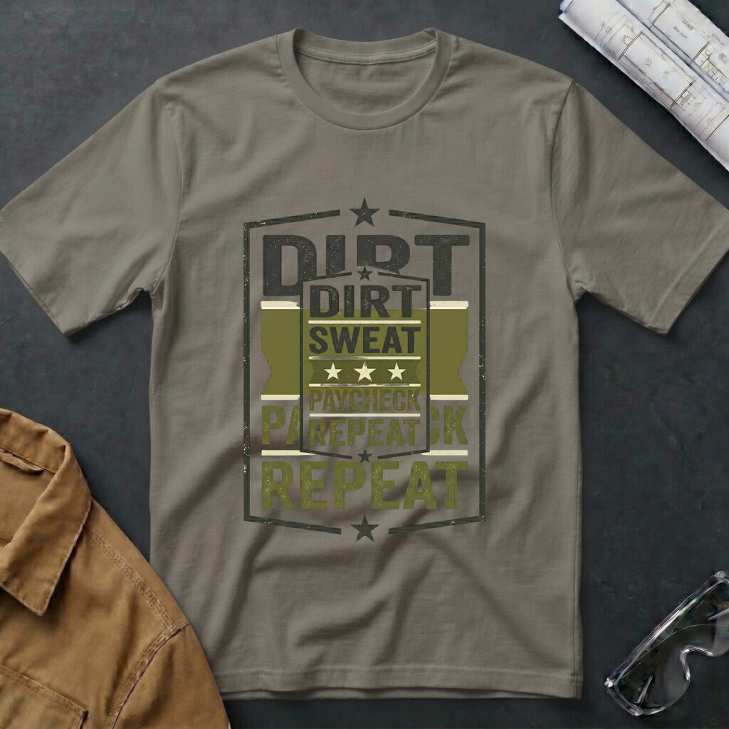 Dirt Sweat Paycheck Repeat T-Shirt