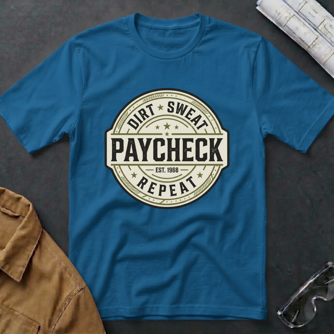 Dirt Sweat Paycheck Repeat T-Shirt