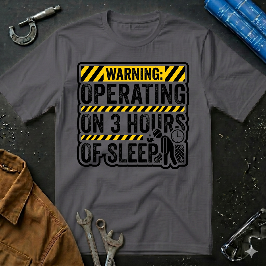 Operating on 3 Hours of Sleep T-Shirt
