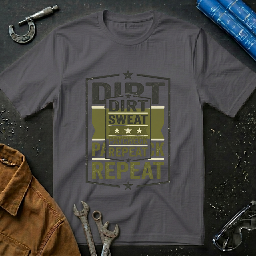 Dirt Sweat Paycheck Repeat T-Shirt