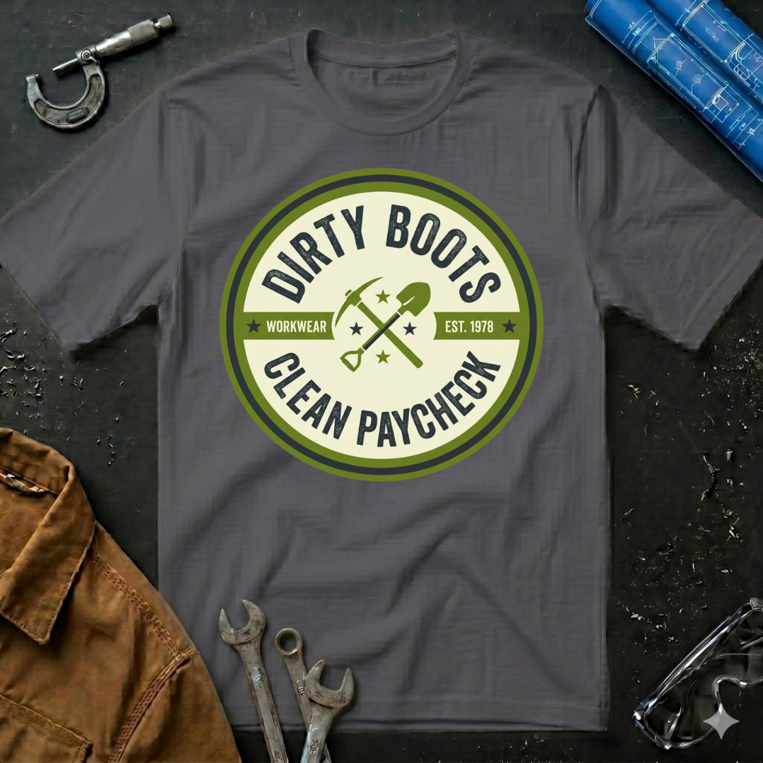 Dirty Boots Clean Paycheck T-Shirt