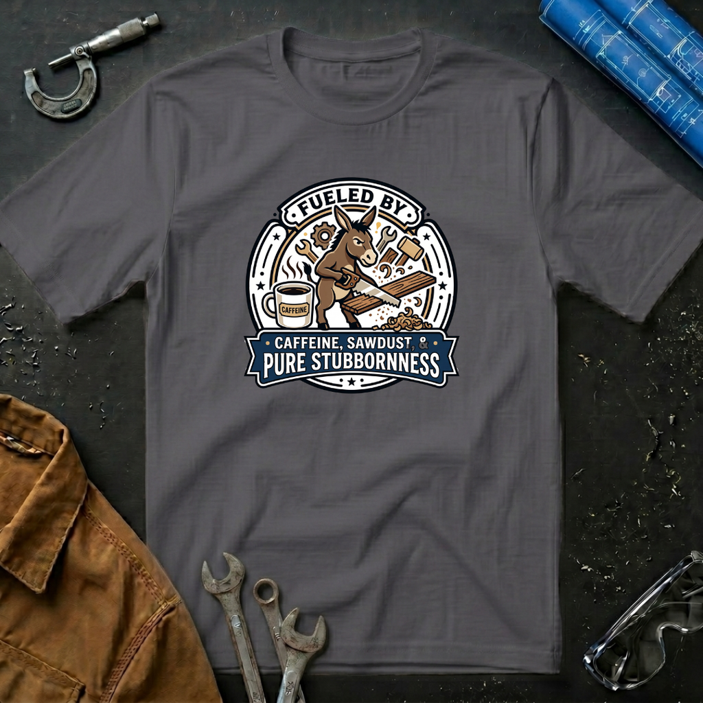 Fueled by Caffeine, Sawdust & Pure Stubbornness  T-Shirt