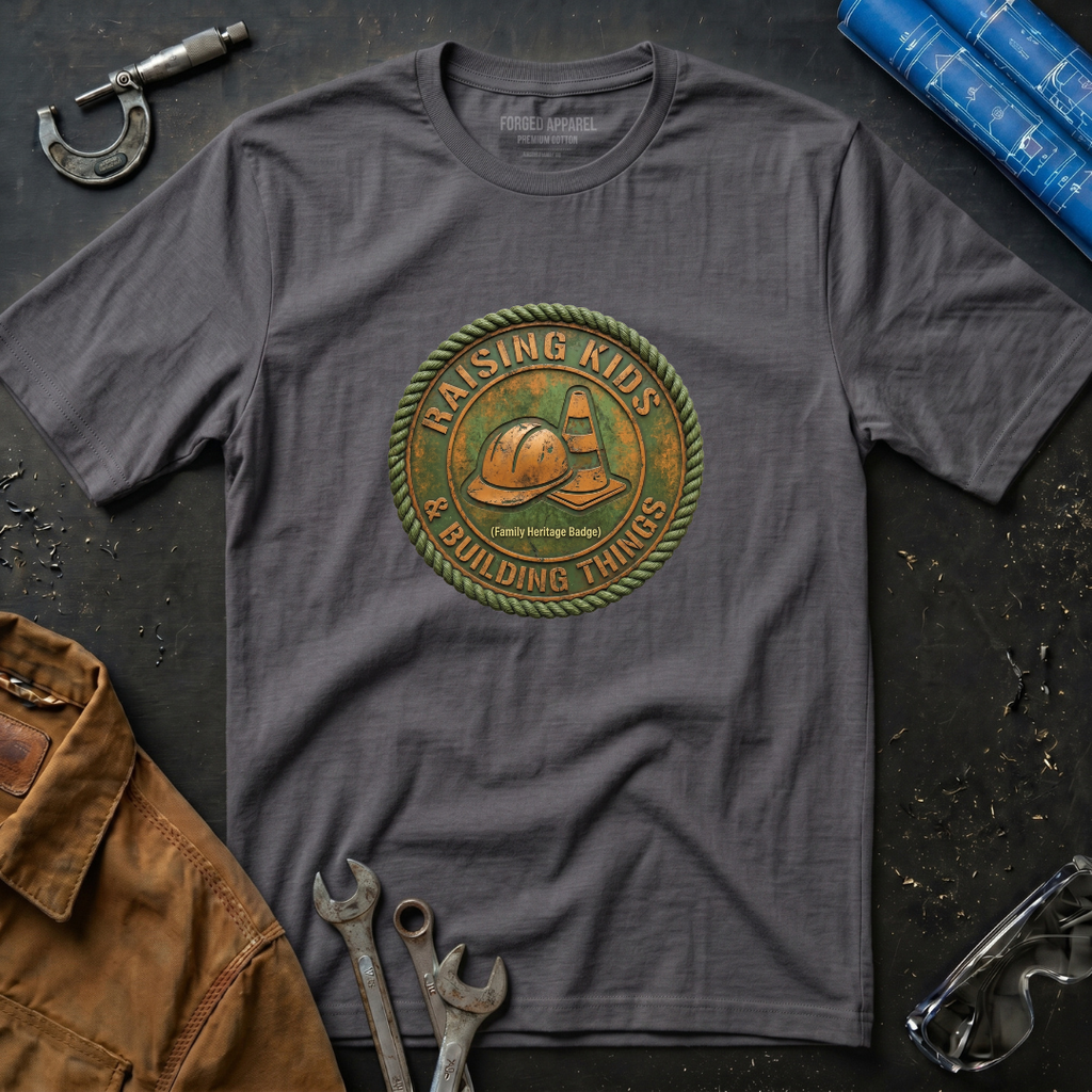 Raising Kids & Building Things T-Shirt