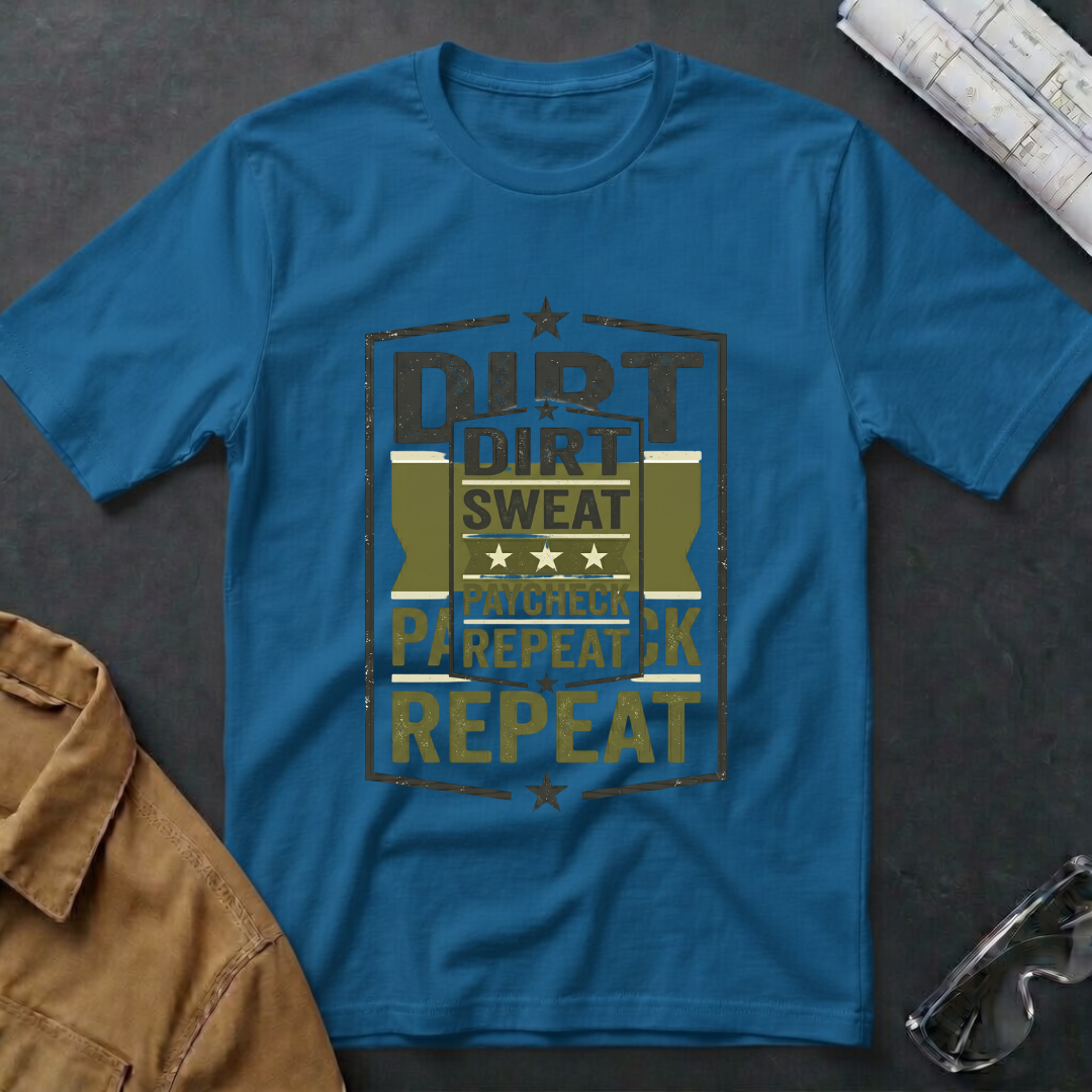 Dirt Sweat Paycheck Repeat T-Shirt