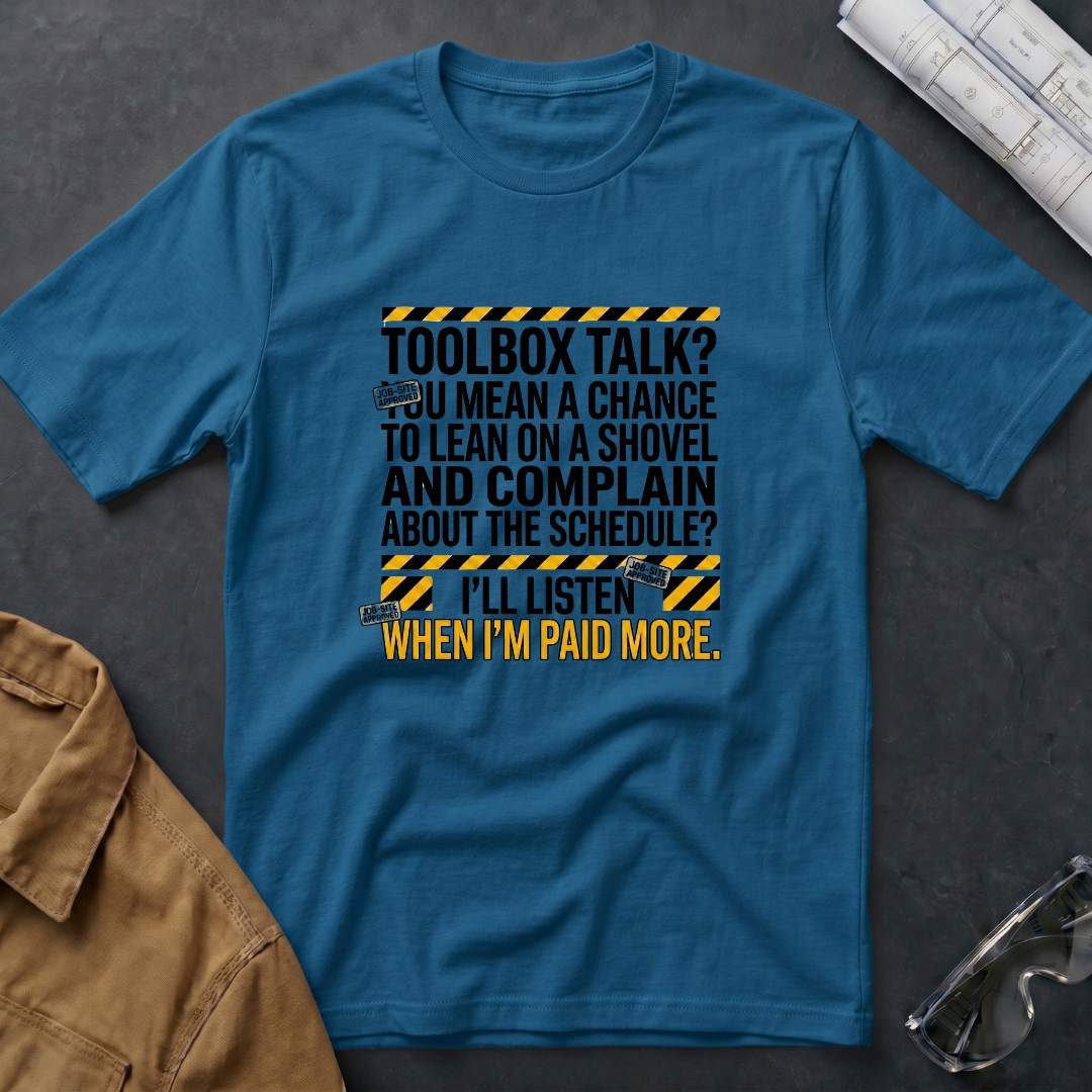 Toolbox Talk? I'll Listen When I'm Paid More T-Shirt