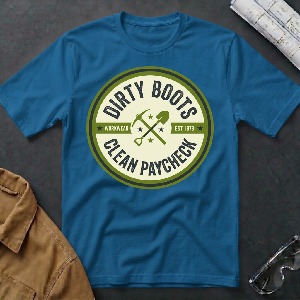Dirty Boots Clean Paycheck T-Shirt