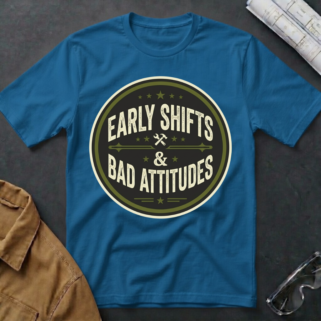 Early Shifts Bad Attitudes T-Shirt