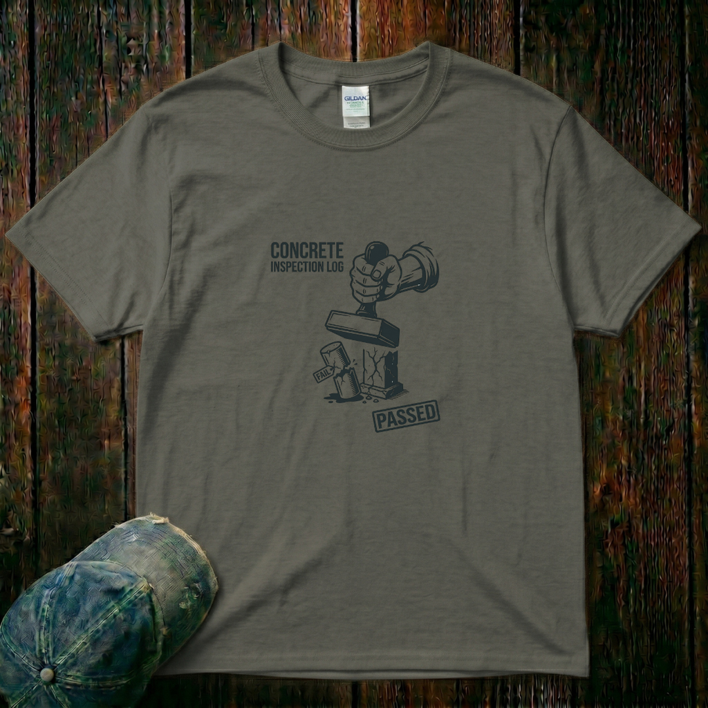Concrete Inspection Log T-Shirt