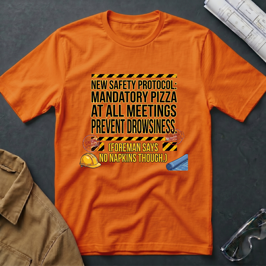 New Safety Protocol: Mandatory Pizza T-Shirt