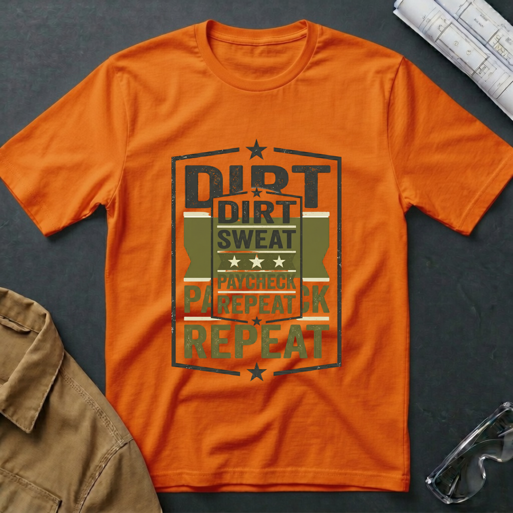 Dirt Sweat Paycheck Repeat T-Shirt