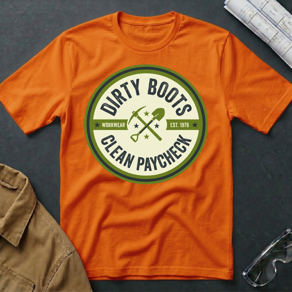 Dirty Boots Clean Paycheck T-Shirt
