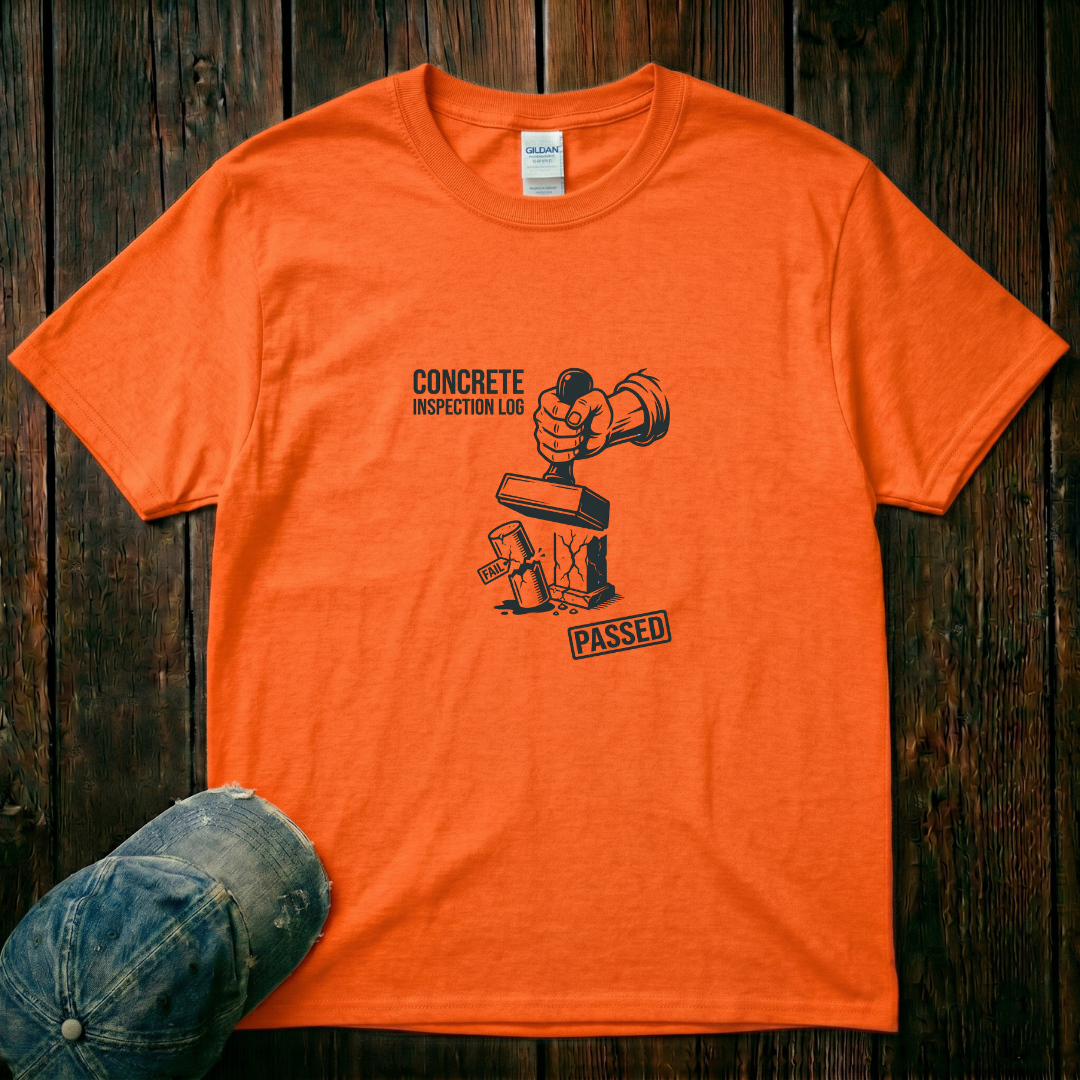 Concrete Inspection Log T-Shirt