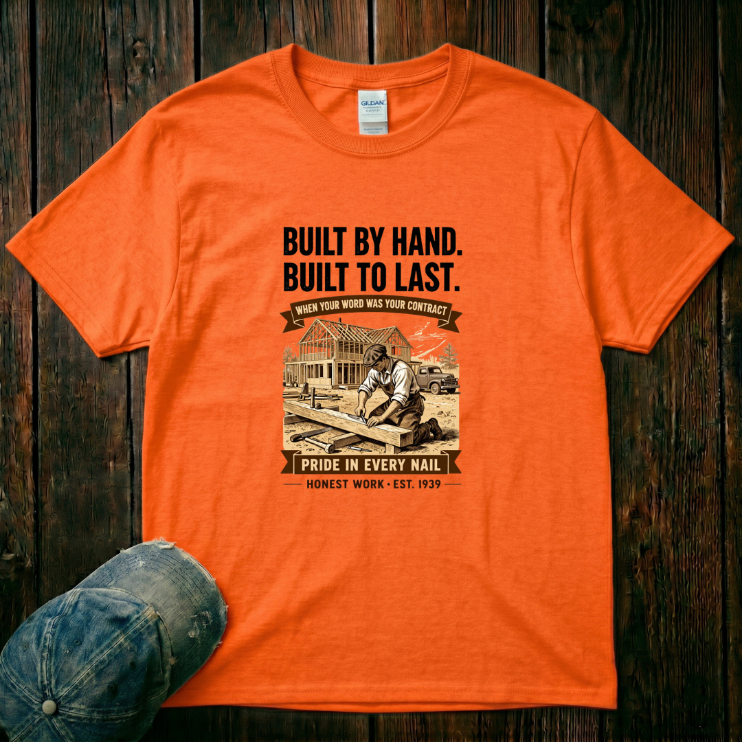 Built by Hand. Buit to Last T-Shirt