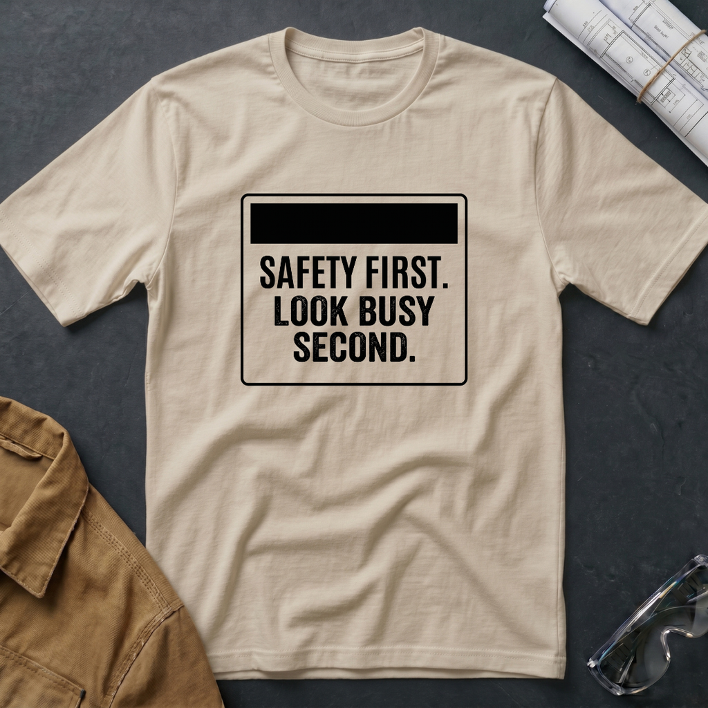 Safety First. Look Busy Second T-Shirt