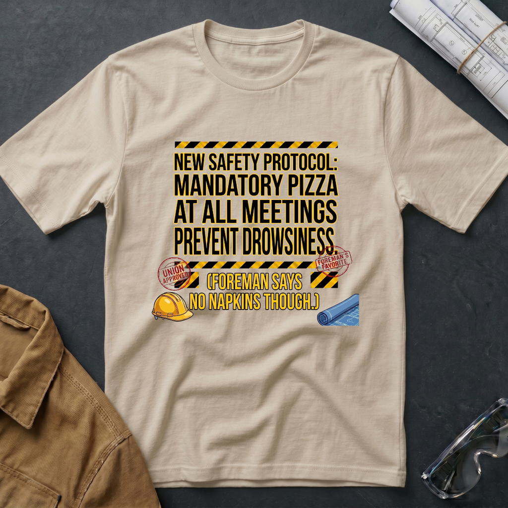 New Safety Protocol: Mandatory Pizza T-Shirt
