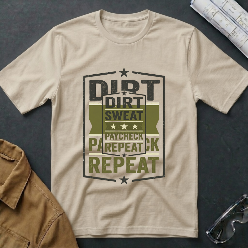 Dirt Sweat Paycheck Repeat T-Shirt