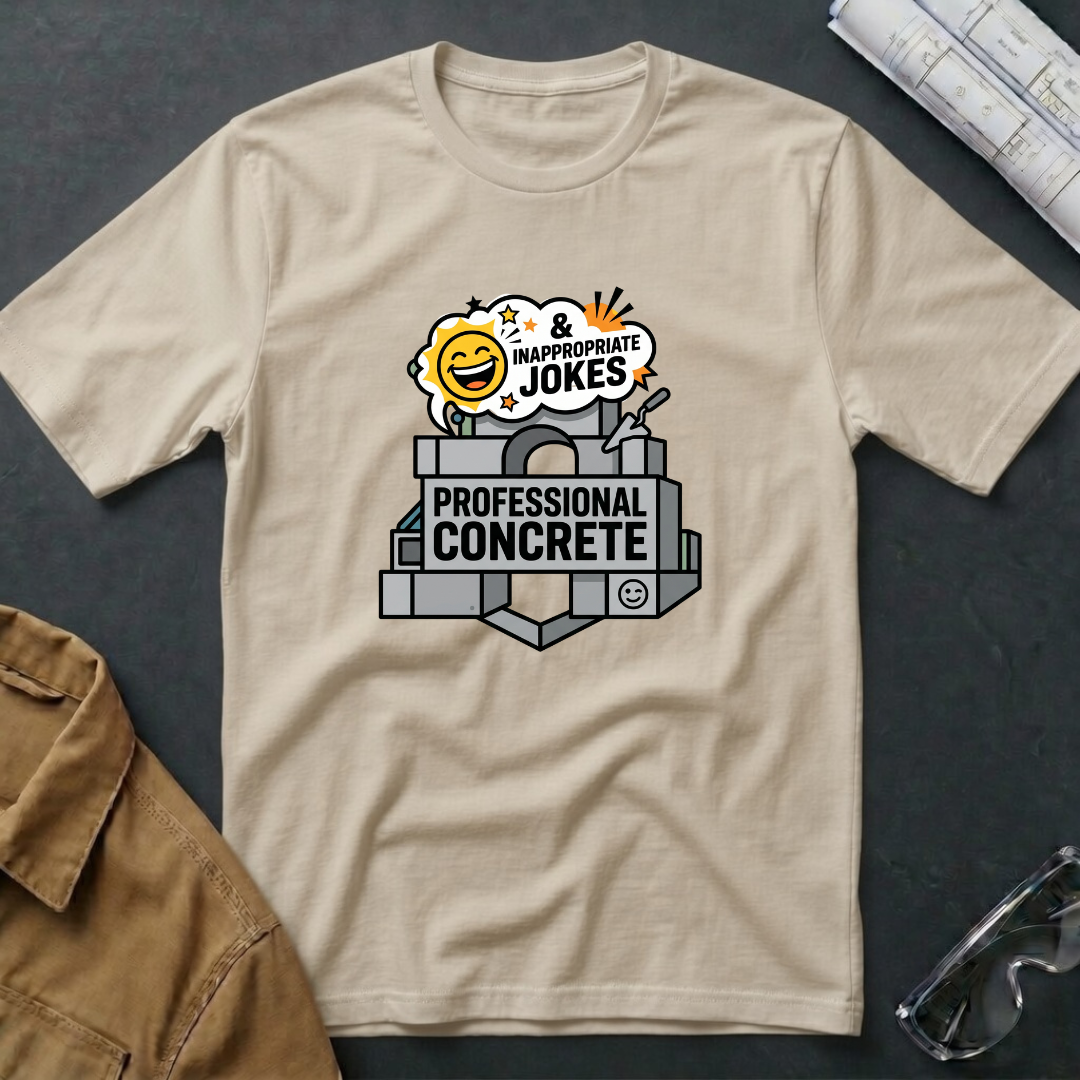 Professional Concrete & Jokes  T-Shirt