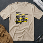 Sleep. Build Things. Clock Overtime. Repeat T-Shirt