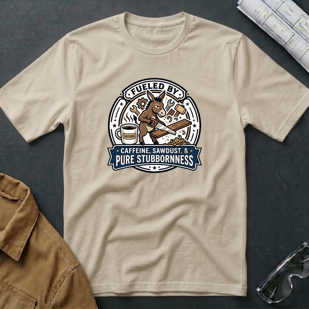 Fueled by Caffeine, Sawdust & Pure Stubbornness  T-Shirt