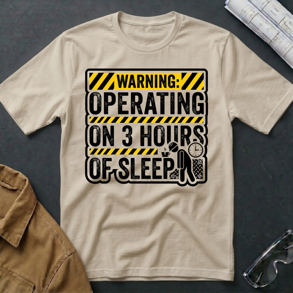 Operating on 3 Hours of Sleep T-Shirt