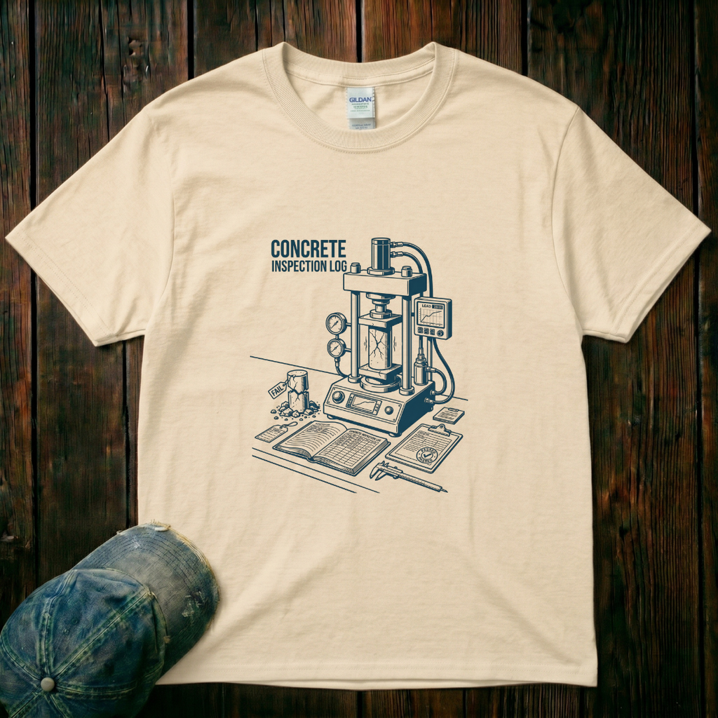 Concrete Inspection Log T-Shirt