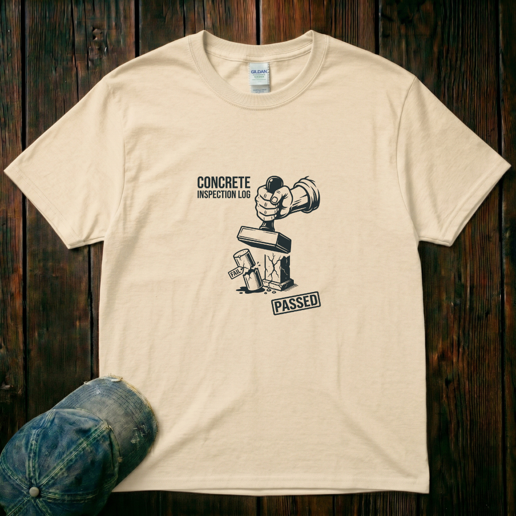 Concrete Inspection Log T-Shirt