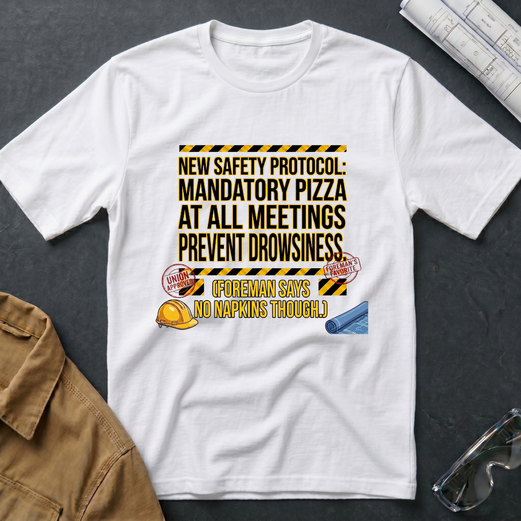 New Safety Protocol: Mandatory Pizza T-Shirt