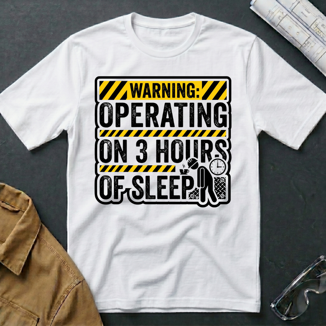 Operating on 3 Hours of Sleep T-Shirt