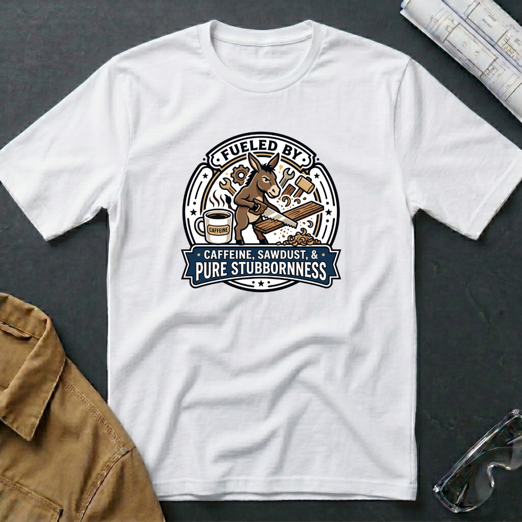 Fueled by Caffeine, Sawdust & Pure Stubbornness  T-Shirt
