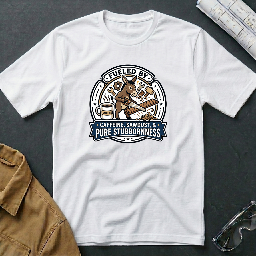 Fueled by Caffeine, Sawdust & Pure Stubbornness  T-Shirt