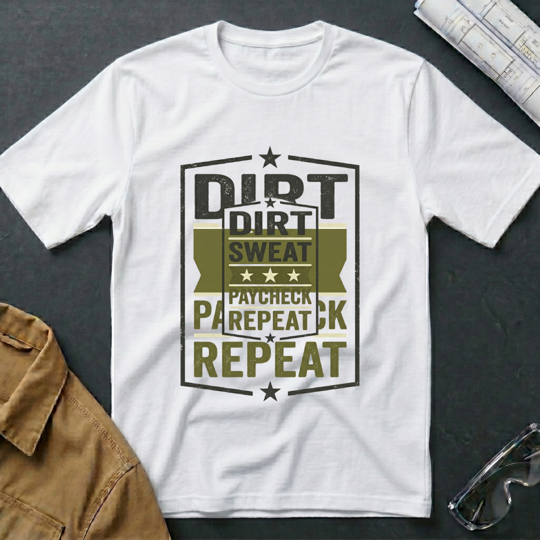 Dirt Sweat Paycheck Repeat T-Shirt