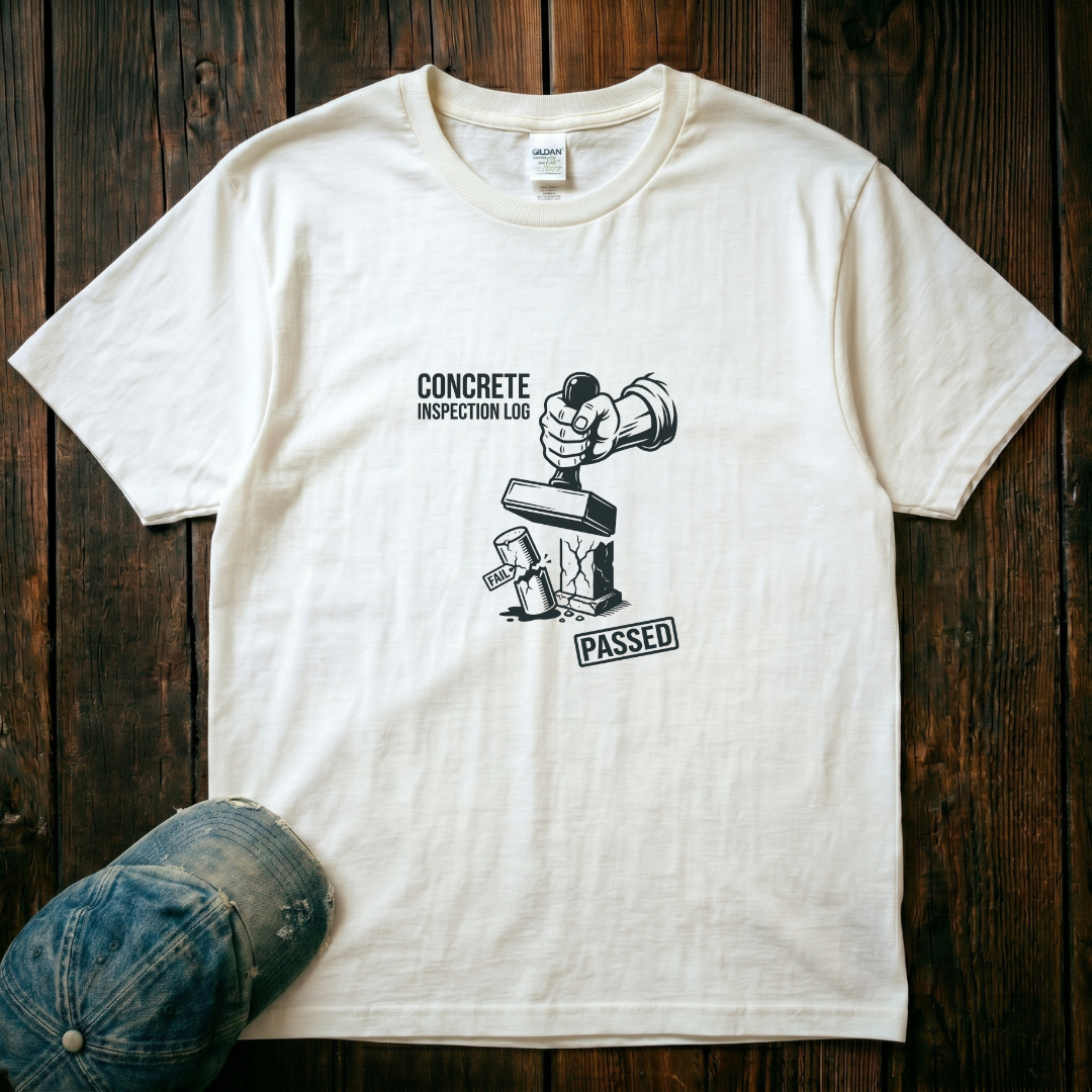 Concrete Inspection Log T-Shirt