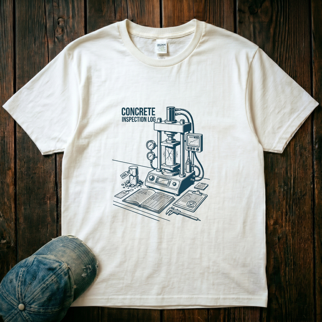 Concrete Inspection Log T-Shirt
